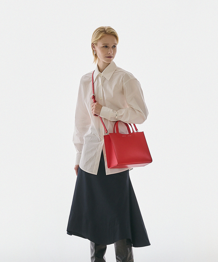 Feather Bag TOTE 390g - Cherry Red