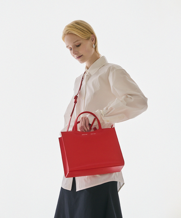 Feather Bag TOTE 390g - Cherry Red