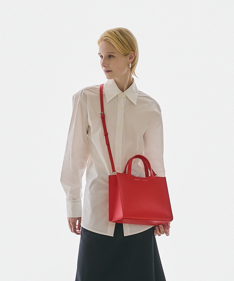 Feather Bag TOTE 390g - Cherry Red