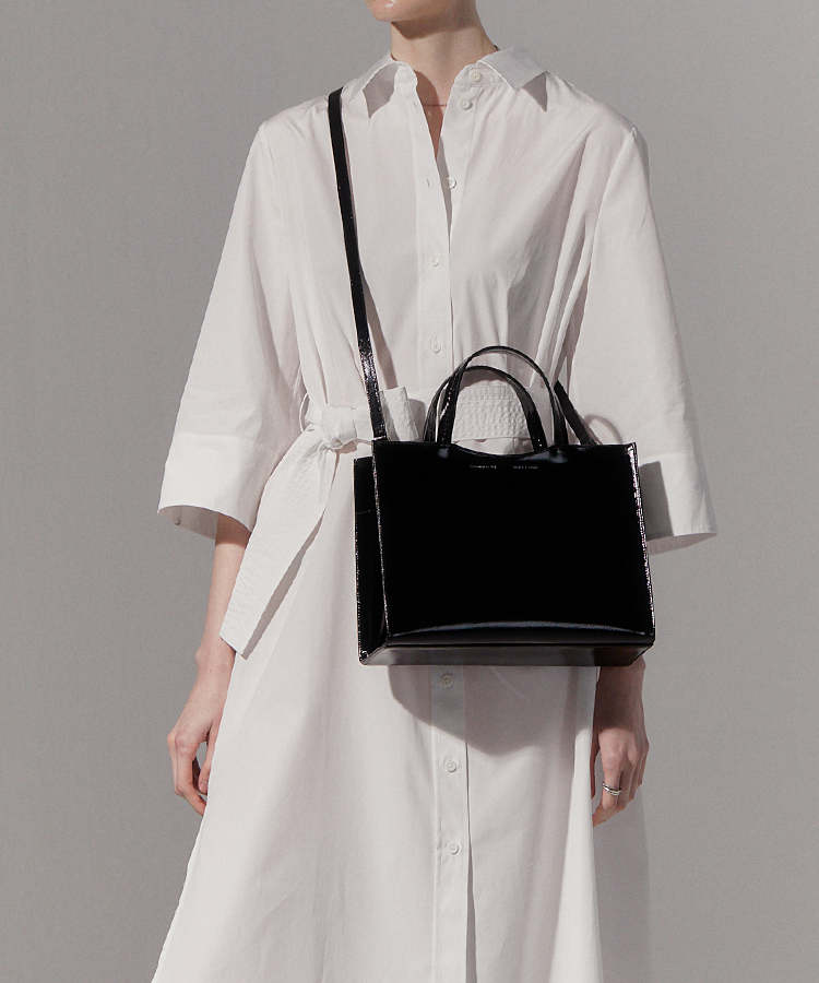 Feather Bag TOTE 390g - Patent Black